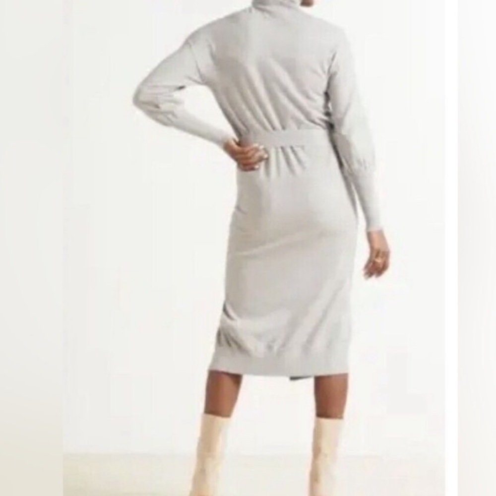 Evereve Adelyn Midi Gray Sweater Dress size Small B131 - Picture 3 of 7